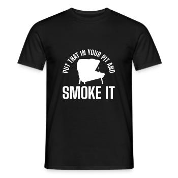 BBQ Grill King Grill Master Grill Tongs - Men's T-Shirt - black - Front - AI Model Male 178 light (178cm)