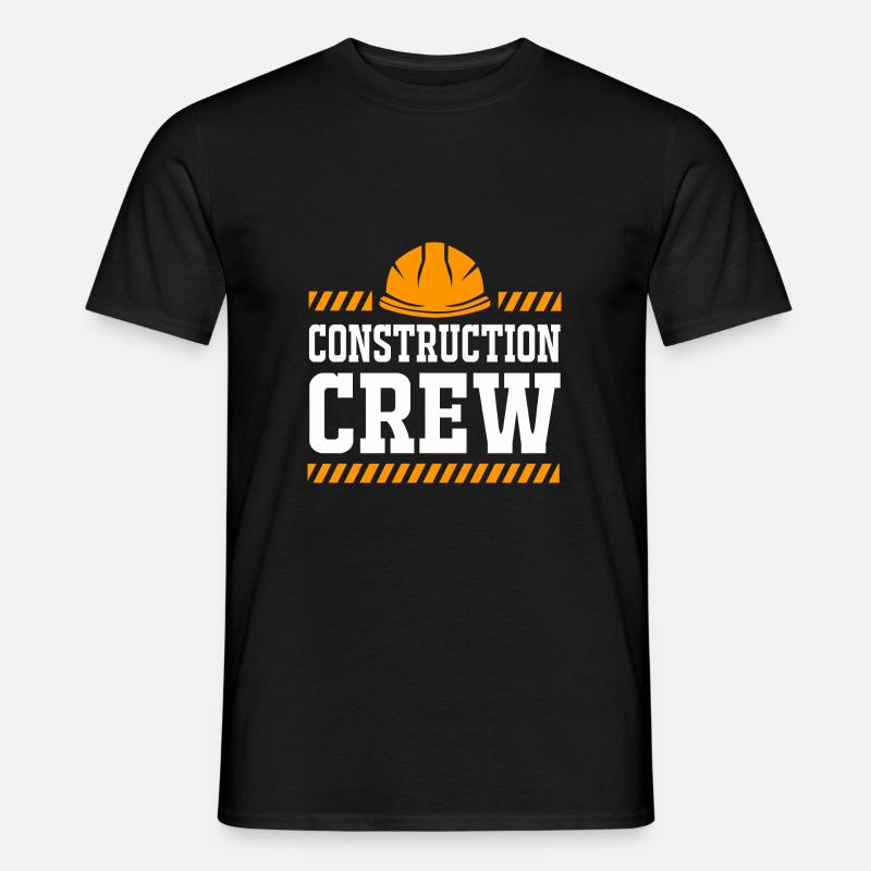 Bauarbeiter Baustelle - Männer T-Shirt - Schwarz