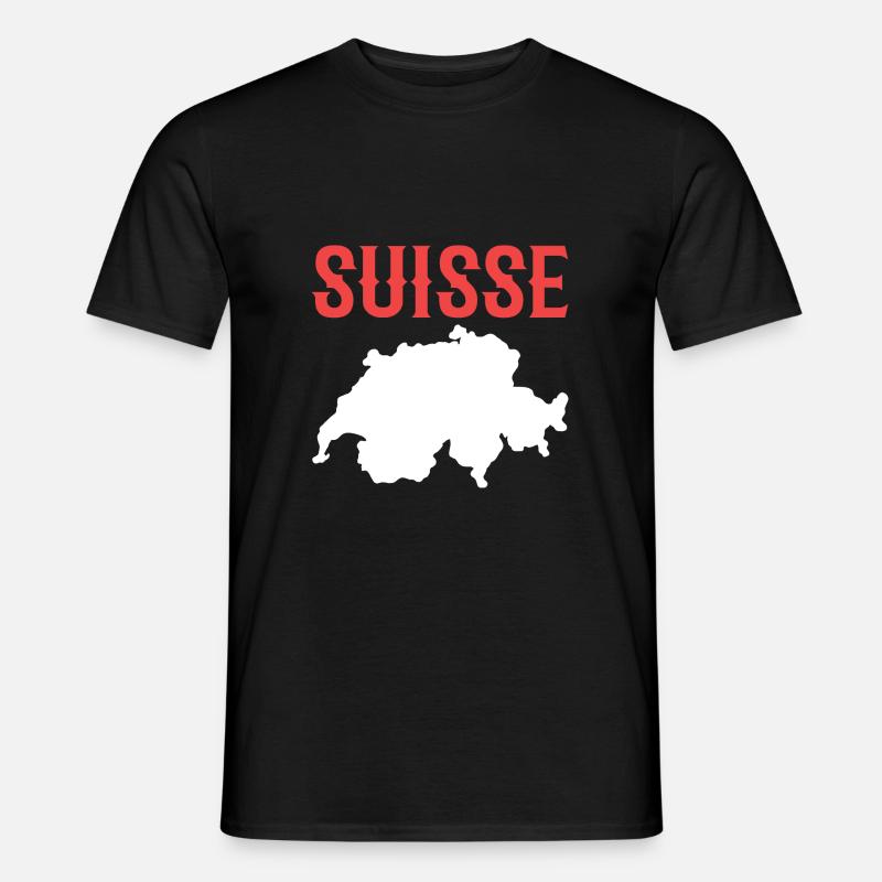 Schweiz Schweizer Schweizerdeutsch - Männer T-Shirt - Schwarz