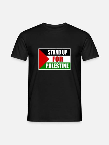 stand up for palestine - Men's T-Shirt - black
