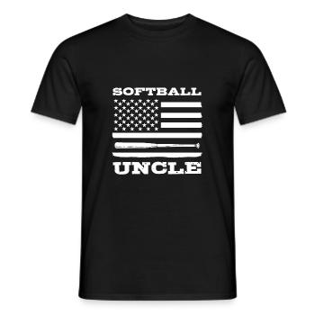 Softball Joueur de softball Oncle - T-shirt homme - noir - Devant - AI Model Male 178 light (178cm)