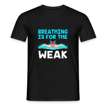 Swimming Swimmers Swimming Pool Swimming Instructors - Men's T-Shirt - black - Front - AI Model Male 178 light (178cm)