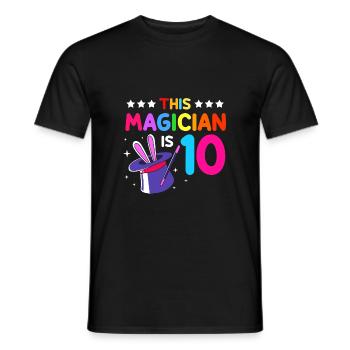 Zauberer Magie Magier - Männer T-Shirt - Schwarz - Vorne - AI Model Male 178 light (178cm)