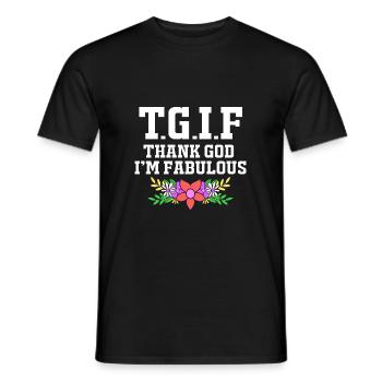Positivité corporelle - T-shirt homme - noir - Devant - AI Model Male 178 light (178cm)