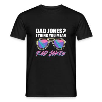 Dad Joke Vatertag Witzige Sprüche - Männer T-Shirt - Schwarz - Vorne - AI Model Male 178 light (178cm)