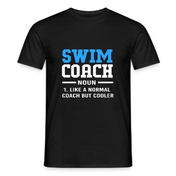 Swimming Swimmers Swimming Pool Swimming Instructors - Men's T-Shirt - black - Front - AI Model Male 178 light (178cm)