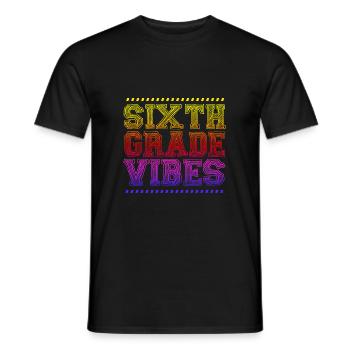 6th Grade - Men's T-Shirt - black - Front - AI Model Male 178 light (178cm)