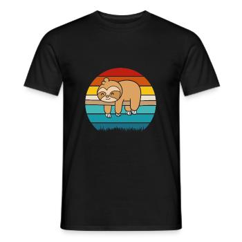 Sloth - Men's T-Shirt - black - Front - AI Model Male 178 light (178cm)