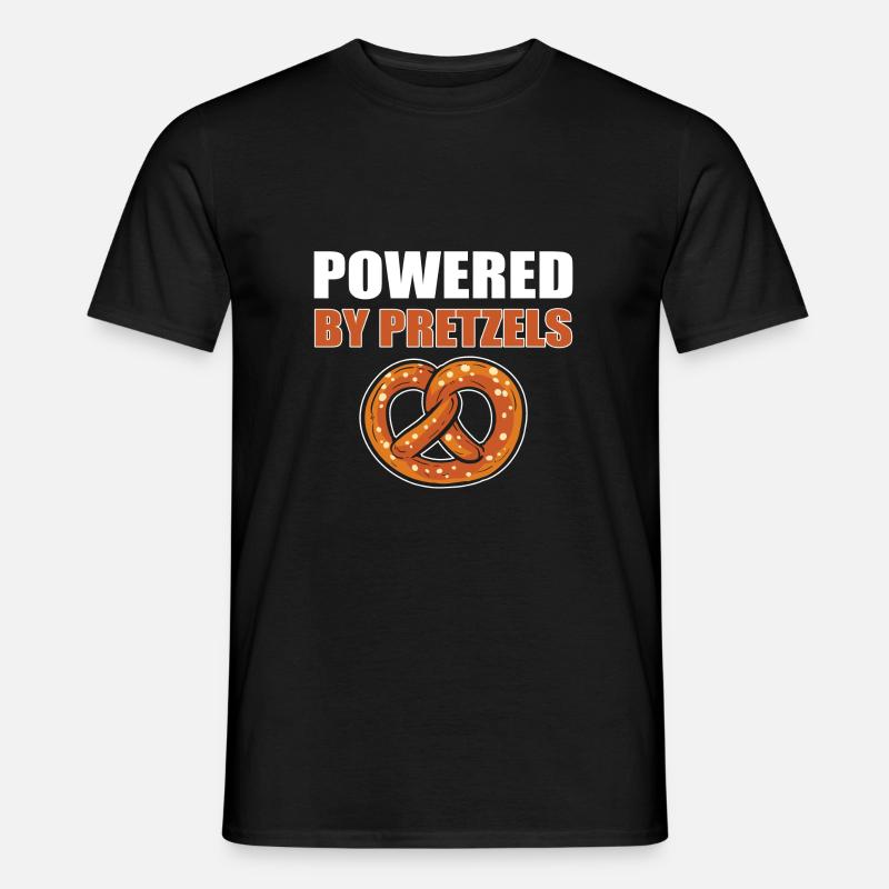 Brezel - Männer T-Shirt - Schwarz