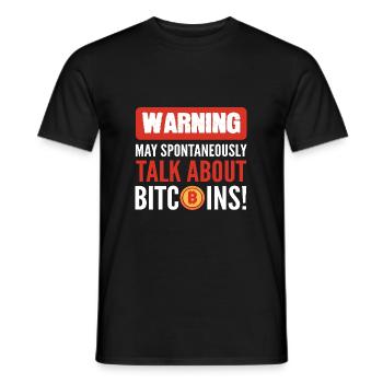 Bitcoin - Männer T-Shirt - Schwarz - Vorne - AI Model Male 178 light (178cm)