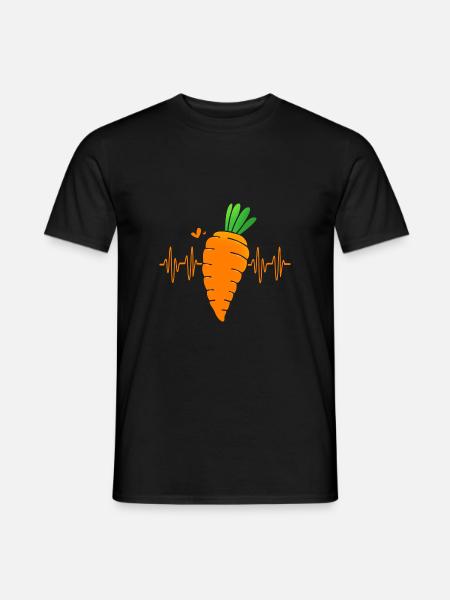 Carrot Vegetables - Men's T-Shirt - black