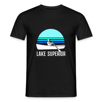Great Lakes - Männer T-Shirt - Schwarz - Vorne - AI Model Male 178 light (178cm)