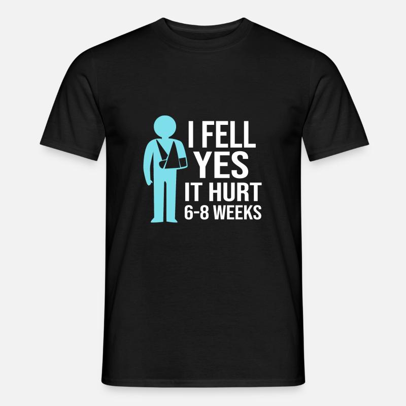 Broken Arm Bone Fracture - Men's T-Shirt - black