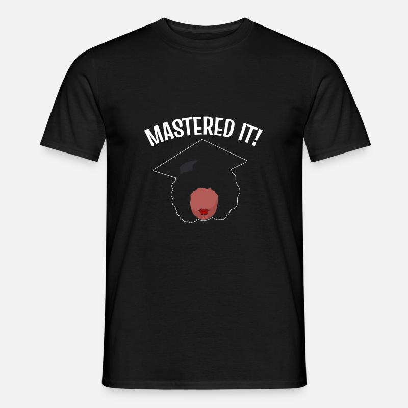 Master Studium Abschlussfeier - Männer T-Shirt - Schwarz