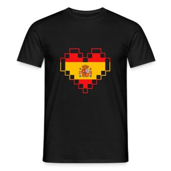 Spain Spanish - Men's T-Shirt - black - Front - AI Model Male 178 light (178cm)