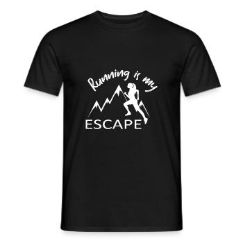 Trail Running - Männer T-Shirt - Schwarz - Vorne - AI Model Male 178 light (178cm)