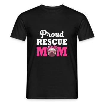 Dog Rescue Animal Rights Animal Rescue Animal Shelter - Men's T-Shirt - black - Front - AI Model Male 178 light (178cm)