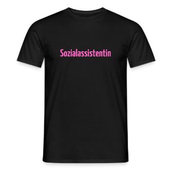 Sozialassistentin Sozialassistent Pflege Erziehung - Männer T-Shirt - Schwarz - Vorne - AI Model Male 178 light (178cm)
