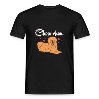 Chow Chow Dog - Men's T-Shirt - black - Front - AI Model Male 178 light (178cm)
