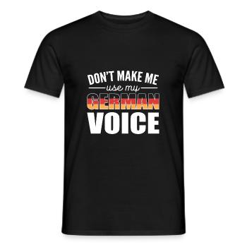 Deutschland - Männer T-Shirt - Schwarz - Vorne - AI Model Male 178 light (178cm)