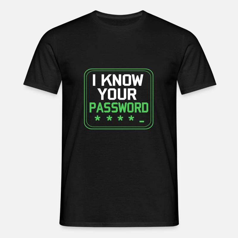Cybersecurity Cyber Programmierer Hacker - Männer T-Shirt - Schwarz