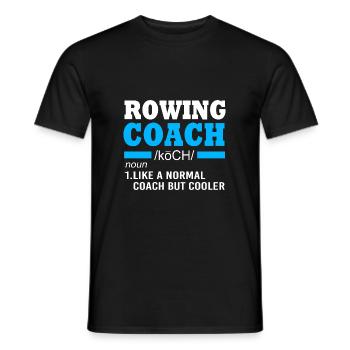 Rowing Team Rowing Rowing Rowing Boat Rowers - Men's T-Shirt - black - Front - AI Model Male 178 light (178cm)