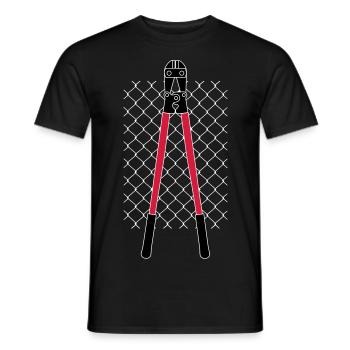 CLÔTURE ET PINCES DE VANDAL - T-shirt homme - noir - Devant - AI Model Male 178 light (178cm)