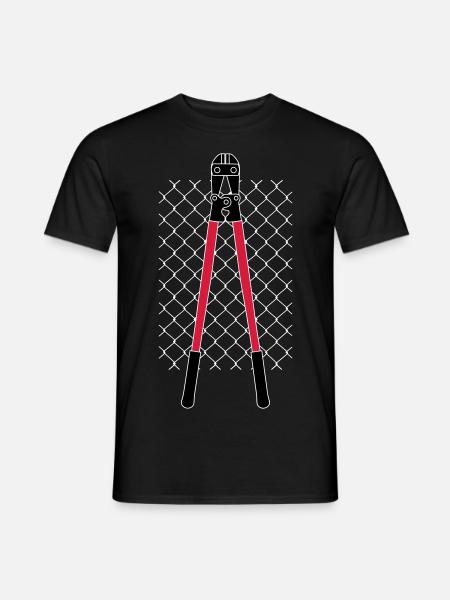 VANDAL'S ZAUN & ZANGE - Mænd T-shirt - sort
