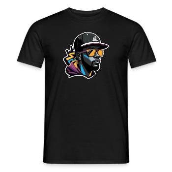 Urbaner Typ - Männer T-Shirt - Schwarz - Vorne - AI Model Male 178 light (178cm)