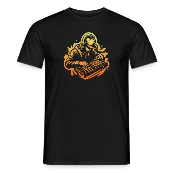 Beatmaker (Yellow) - Men's T-Shirt - black - Front - AI Model Male 178 light (178cm)