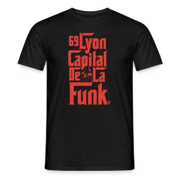 69 LYON CAPITAL DE LA FUNK 69 - T-shirt homme - noir - Devant - AI Model Male 178 light (178cm)