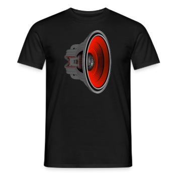 EarthQuake - Men's T-Shirt - black - Front - AI Model Male 178 light (178cm)