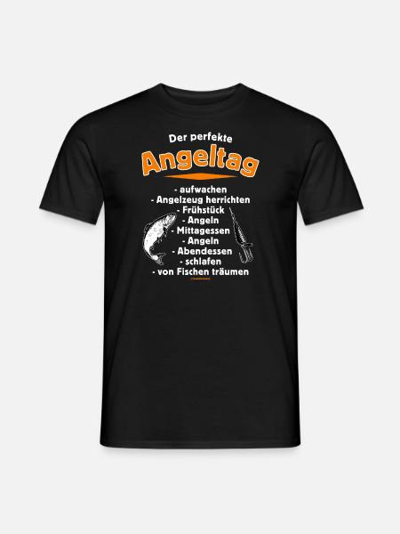 FID - der perfekte Angeltag - das Original powered - Männer T-Shirt - Schwarz
