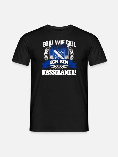 Kasselaner Kassel Kasselanerin Hessen Geschenk - Männer T-Shirt - Schwarz