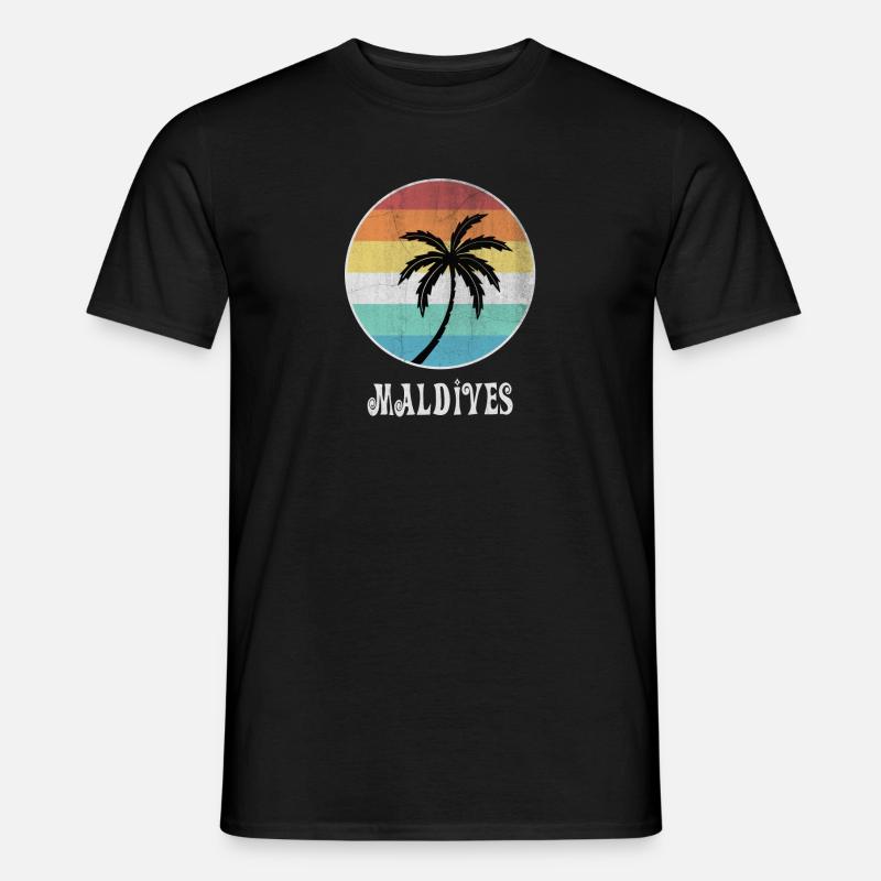 Malediven - Männer T-Shirt - Schwarz