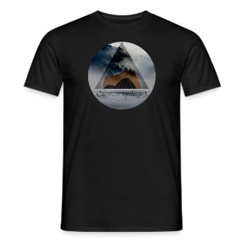 stroller - Men's T-Shirt - black - Front - AI Model Male 178 light (178cm)
