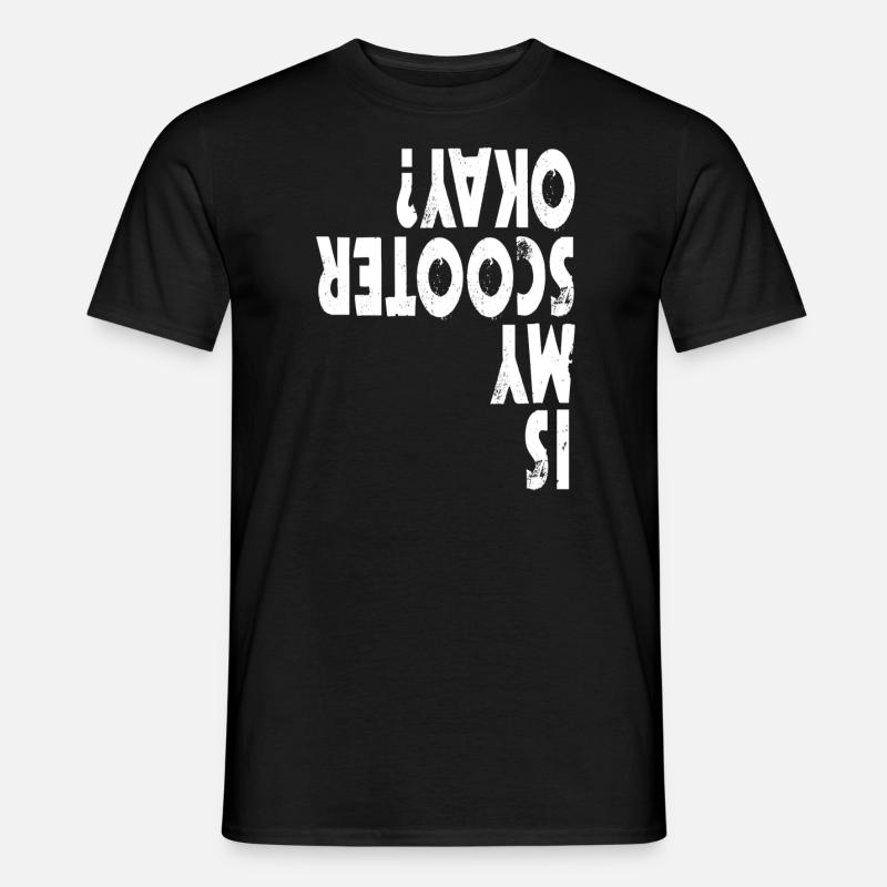 Scooter Roller Stunt Tretroller Spruch Geschenk - Männer T-Shirt - Schwarz