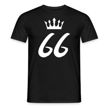 66 Couronne numérique - T-shirt homme - noir - Devant - AI Model Male 178 light (178cm)