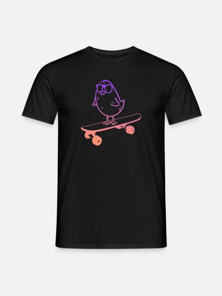 Skateboarding Tricks Skateboard Kücken Skater - Männer T-Shirt - Schwarz