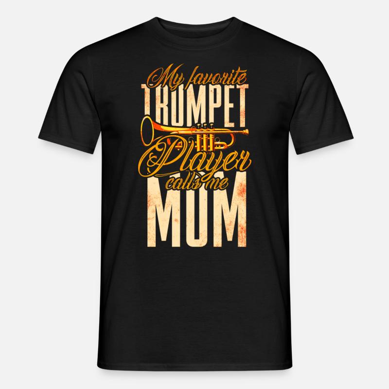 Trompete Mutter Blasmusik - Männer T-Shirt - Schwarz