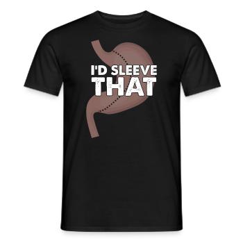 Gastric bypass and gastric bypass surgery design - Men's T-Shirt - black - Front - AI Model Male 178 light (178cm)