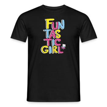 Funtastic Girl Outfit - Männer T-Shirt - Schwarz - Vorne - AI Model Male 178 light (178cm)