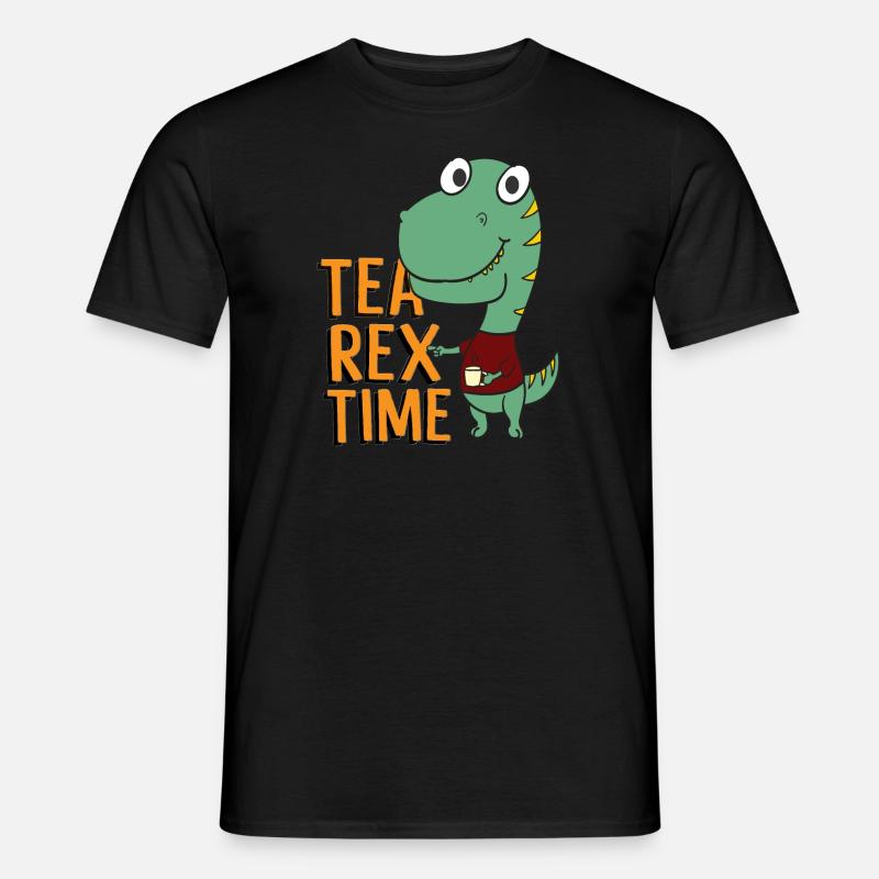 Tea Rex Time Outfit - Männer T-Shirt - Schwarz