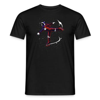 Ice skating Figure skating - Men's T-Shirt - black - Front - AI Model Male 178 light (178cm)