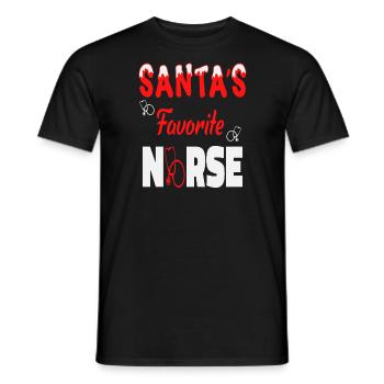 Santas Nurse - Männer T-Shirt - Schwarz - Vorne - AI Model Male 178 light (178cm)