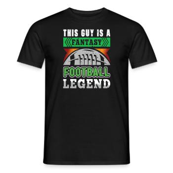 Fantasy Football - T-shirt homme - noir - Devant - AI Model Male 178 light (178cm)