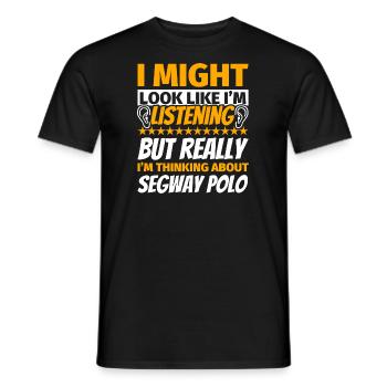 Segway Polo lustiges Geschenk - Männer T-Shirt - Schwarz - Vorne - AI Model Male 178 light (178cm)