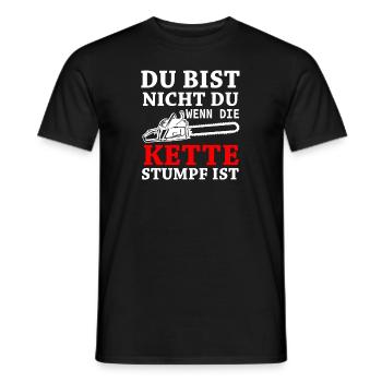 Du bist nicht du wenn die Kette stumpf ist - Männer T-Shirt - Schwarz - Vorne - AI Model Male 178 light (178cm)