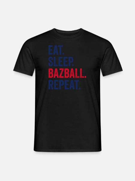 Bazball Inghilterra Fans Cricket Tifosi inglesi Bazball - Mænd T-shirt - sort