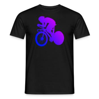 Road Cycling Women's Road Cyclist Men's Road Bike - Men's T-Shirt - black - Front - AI Model Male 178 light (178cm)